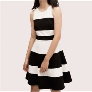Kate side ponte striped dress